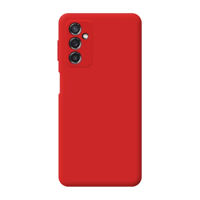 Capa Apokin para Samsung Galaxy M52 Silicone Macio com Proteção Câmara 3D Vermelho - Imagem 5