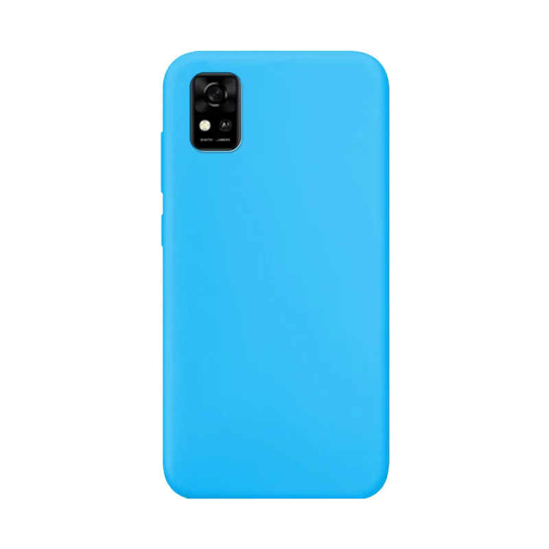 Capa Apokin para ZTE Blade A31 Silicone Macio com Proteção de Câmara 3D Azul