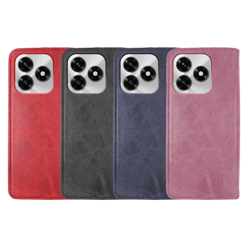 Capa Livro Apokin para Honor X5C e X5C Plus em Polipele com Porta-cartões Azul - Imagem 1