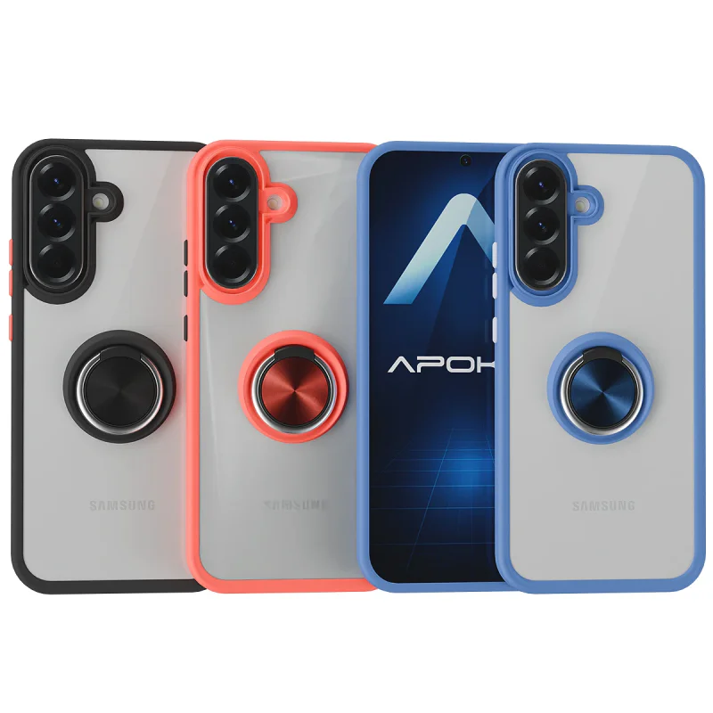 Capa Apokin em Gel Fumado com Suporte Magnético para Samsung Galaxy A37 Variedade de cores - Imagem 1