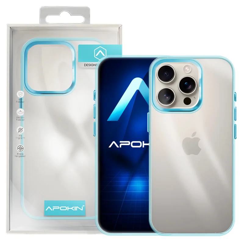 Capa Acrílica Apokin Transparente para iPhone 17 Pro Preto - Imagem 6