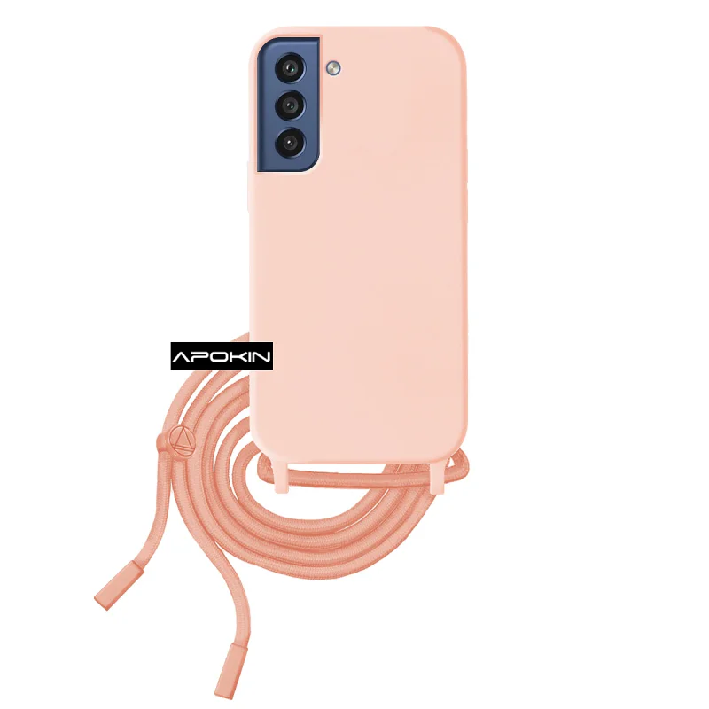 Estojo Macio Apokin com Cordão para Samsung Galaxy S21 FE Várias Cores Preto - Imagem 5