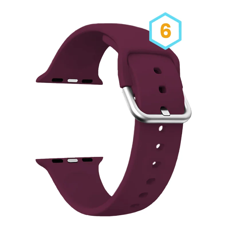 Bracelete Apokin para Apple Watch 38 mm e 40 mm em Silicone 7 - Imagem 6