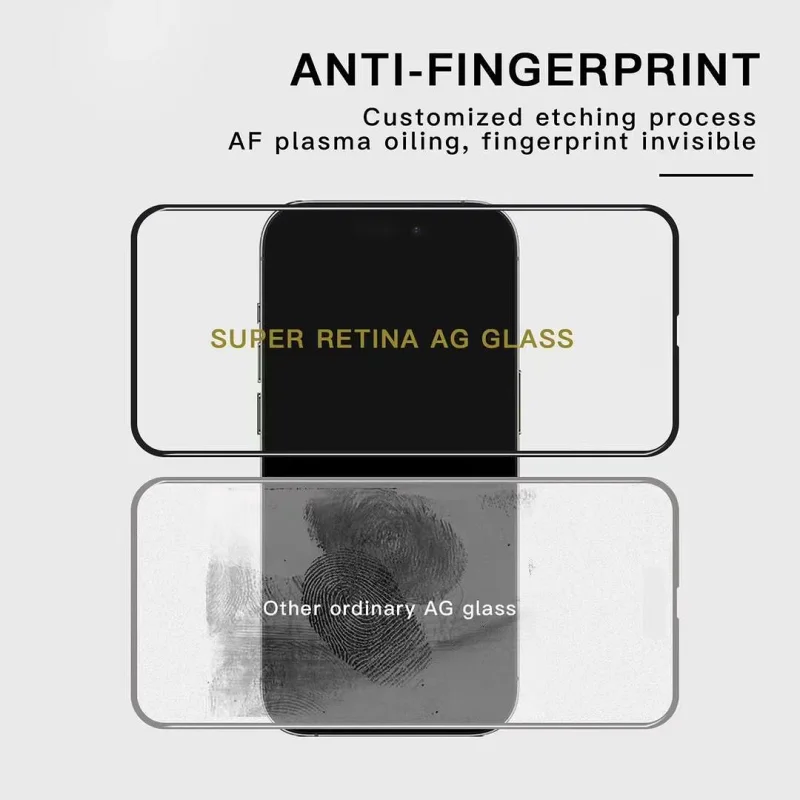 Película de Vidro Temperado Apokin 5D Antimanchas para iPhone X / XS / 11 Pro Preto - Imagem 5
