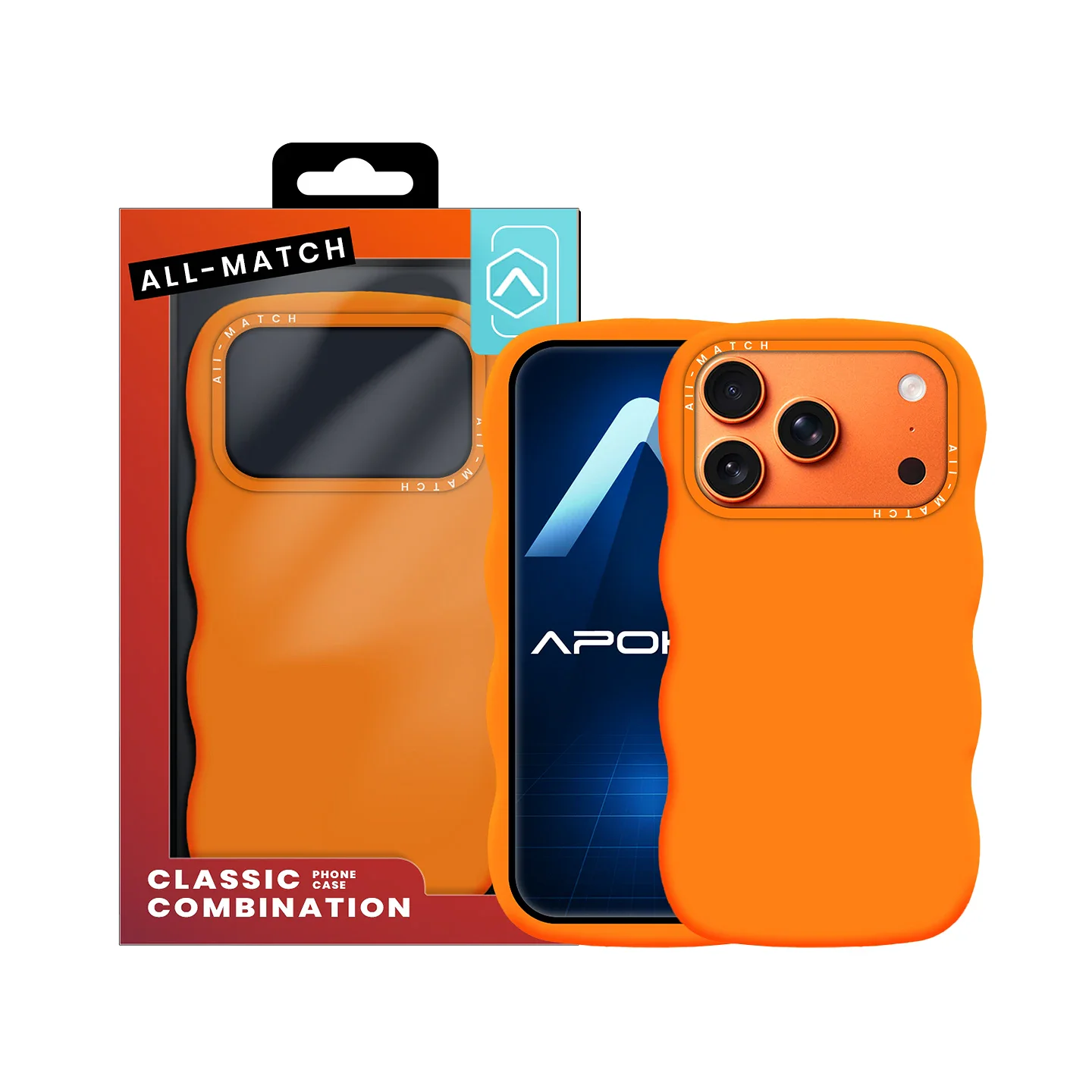 Capa Silicone MagSafe Apokin All-Match para iPhone 17 Pro / 18 Pro, Laranja - Imagem 2