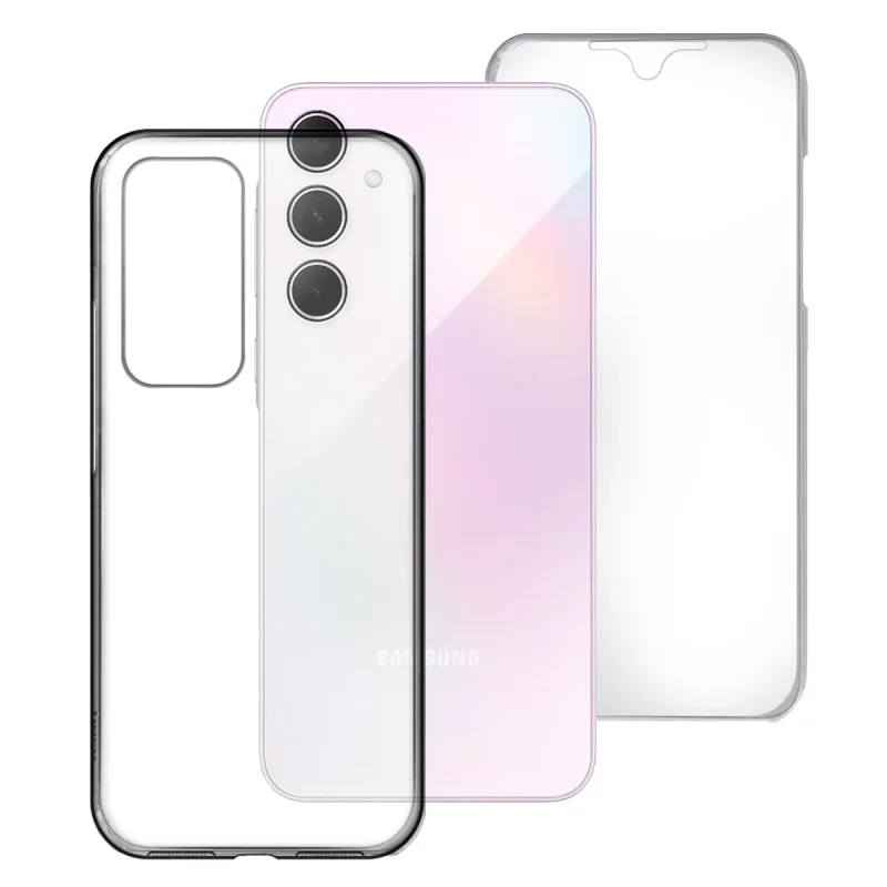 Capa Apokin para Samsung Galaxy A35 Dupla 360 Silicone Transparente