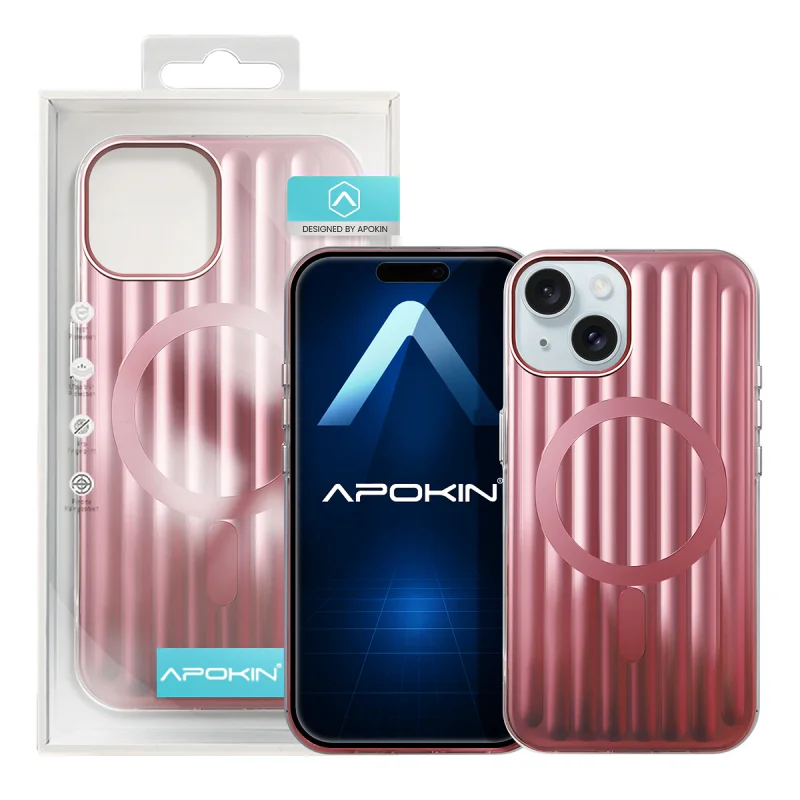 Capa Apokin para iPhone 15 Mate Metalizada com MagSafe Variedade de cores - Imagem 3