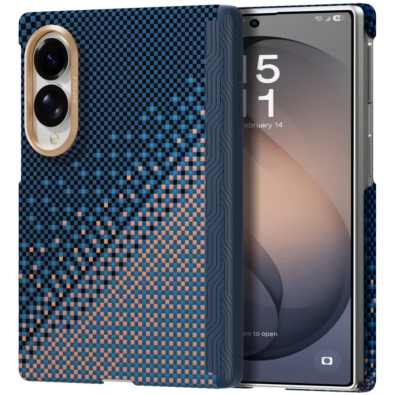 Capa Apokin Raptic Aramid Skin Pro para Samsung Galaxy Z Fold 8 Magnética Esmeralda - Imagem 2