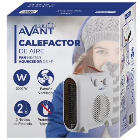 Termoventilador Vertical Avant AV7588 2000W com 2 Níveis de Potência e Pega Branco - Imagem 4