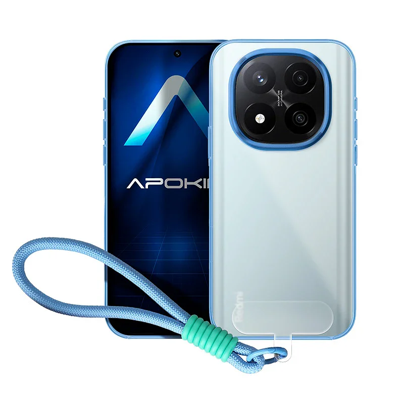 Capa Apokin para Xiaomi Redmi Note 14 Pro 4G e 5G Silicone com Alça Variedade de cores