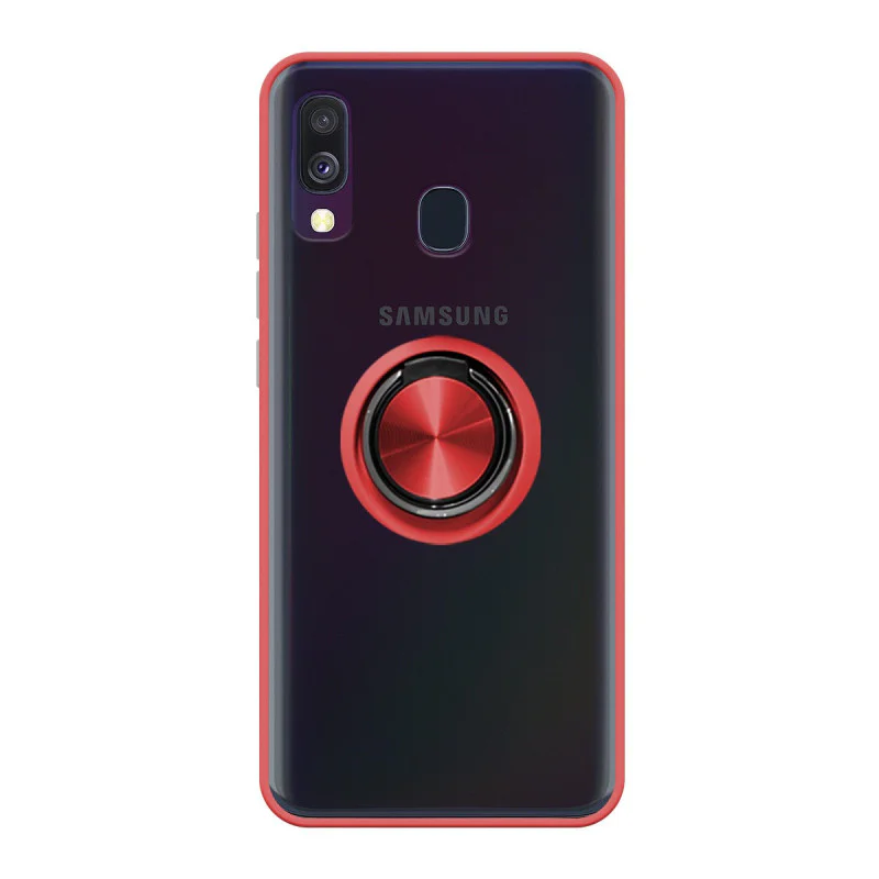 Capa Magnética Apokin para Samsung Galaxy A40 em Gel com Suporte Fumado Preto - Imagem 4