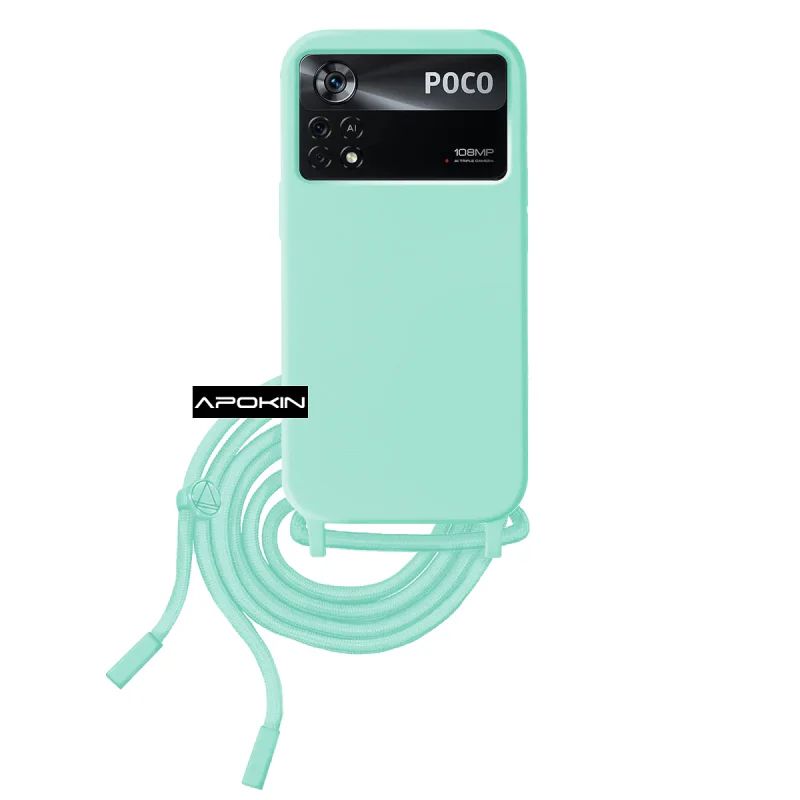 Capa Apokin para Xiaomi Poco X4 Pro com Cordão Suave Variedade de cores - Imagem 2