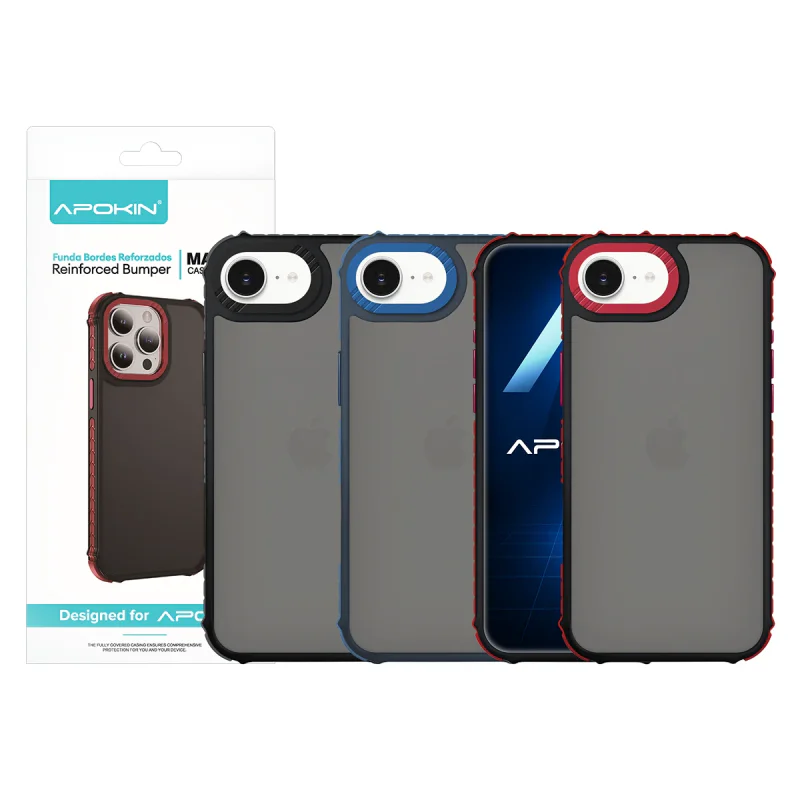 Capa Apokin para iPhone 16e e iPhone 17e Fumada Vermelho