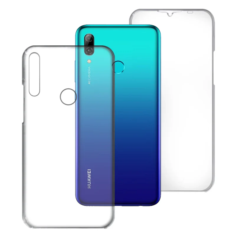 Capa Apokin 360 Frente e Traseira em Silicone para Huawei P Smart 2019 Transparente