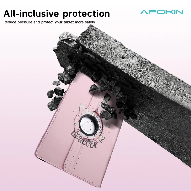 Capa Dobrável Rotativa Apokin Universal para Tablet 9-10 polegadas Cor 6 - Imagem 3