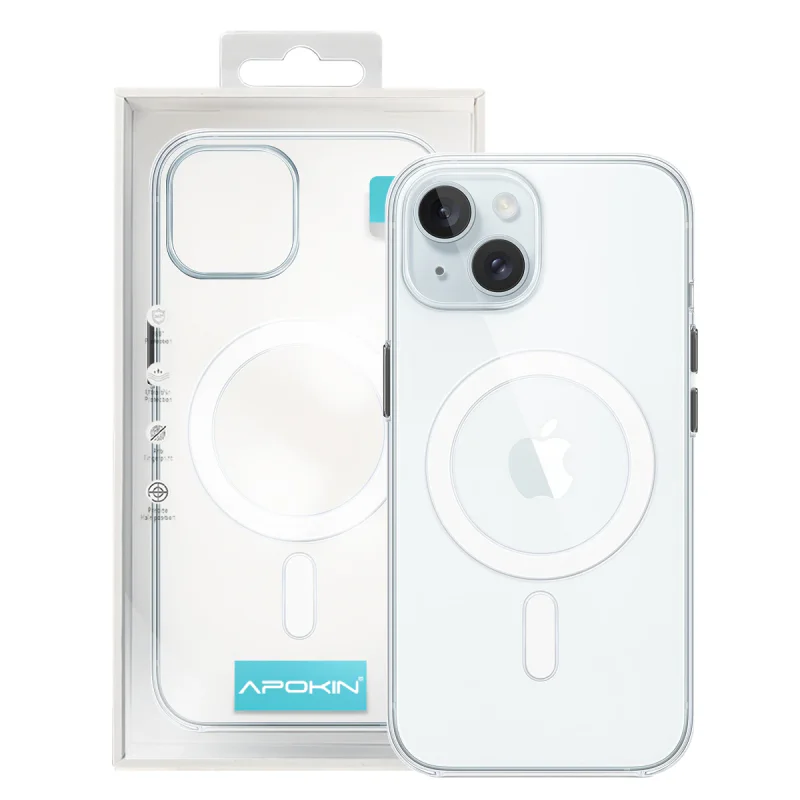 Capa de Policarbonato Apokin para iPhone 15 com MagSafe Variedade de Cores - Imagem 2