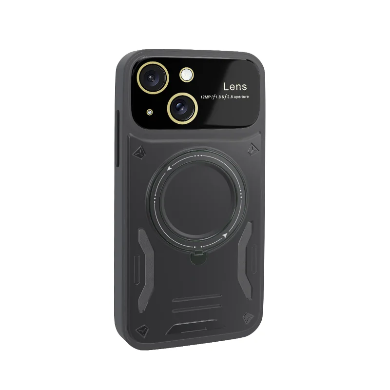 Capa Antigolpes Apokin para iPhone 15 Plus com Apoio Preto - Imagem 4