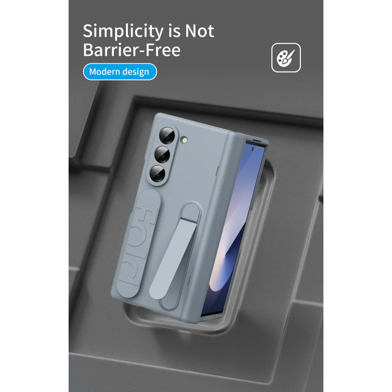 Capa Apokin para Samsung Fold 8 Ultra com Fita e Suporte Azul - Imagem 5