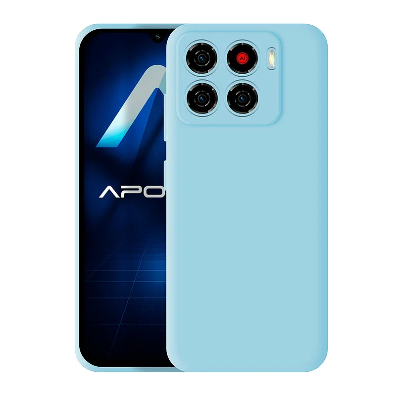 Capa de Silicone Apokin para ZTE A56 Suave Preto - Imagem 5