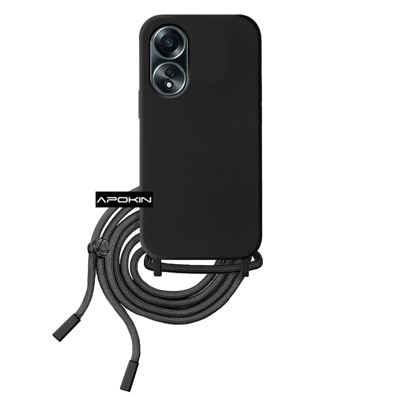 Capa Apokin para Oppo A58 4G Macia com Cordão Preto - Imagem 6