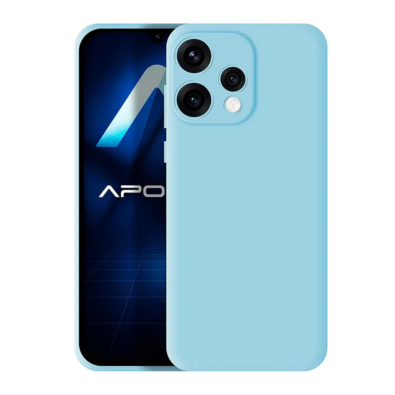 Capa Apokin para Oppo Reno 15 em Silicone Suave Preto - Imagem 5