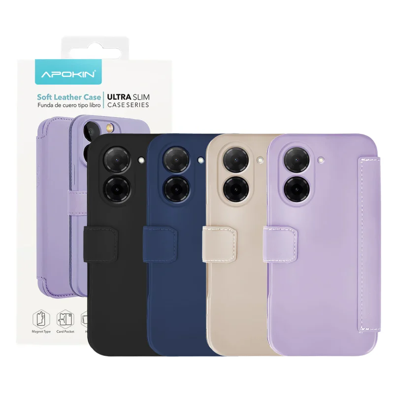 Capa Apokin para Xiaomi Redmi A5 Silicone Efeito Pele Rosa claro