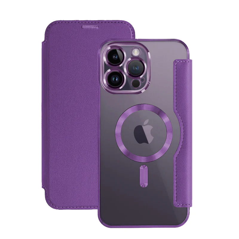 Capa Apokin Mocome para iPhone 14 Pro Max com MagSafe Cromada Preto - Imagem 4