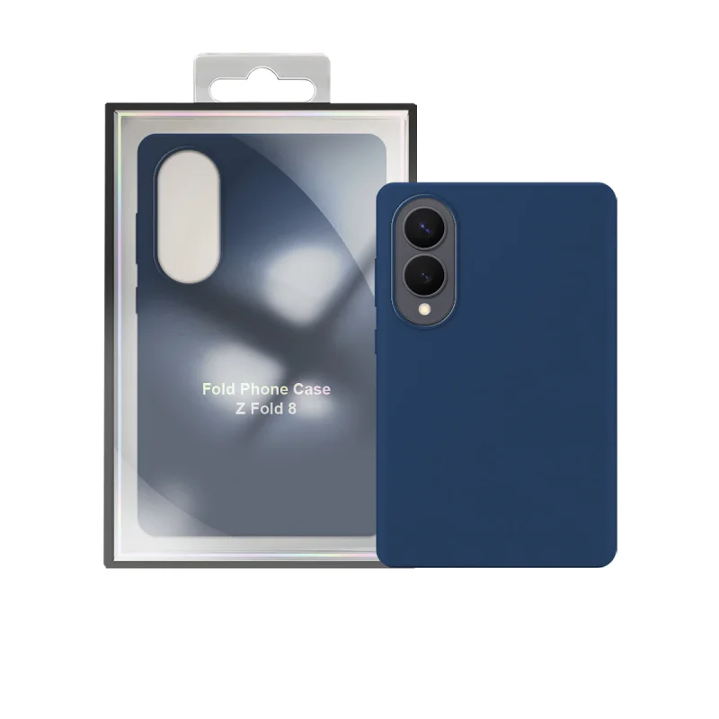 Capa Apokin para Samsung Galaxy Z Fold 8 Silicone Líquido Preto - Imagem 3