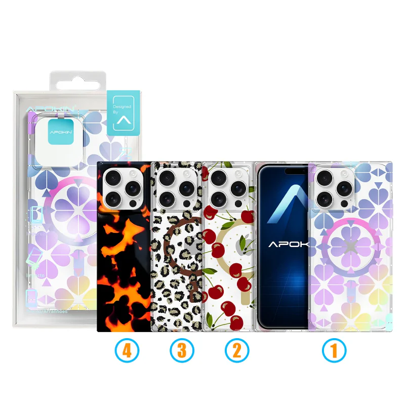 Capa Apokin para iPhone 16 Pro Metalizada com MagSafe Desenho 4 - Imagem 1