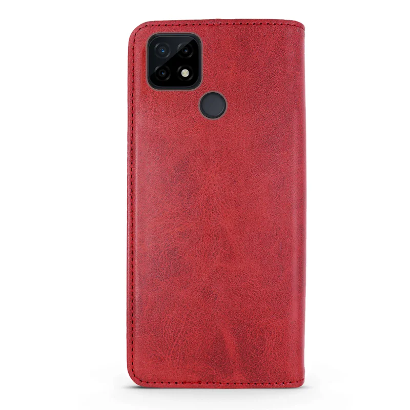 Capa Apokin para Realme C21 em Pele Sintética com Porta-Cartões Azul - Imagem 4