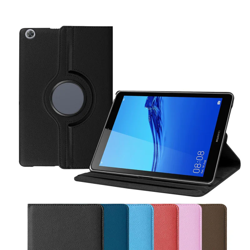 Capa Giratória Apokin para Tablet Huawei MediaPad M5 Lite 10,1 polegadas Vermelho - Imagem 1