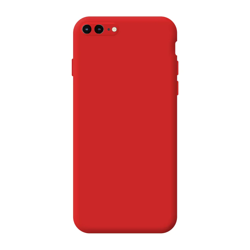 Capa Apokin para iPhone 7 Plus / 8 Plus Silicone Macio Proteção Câmara 3D Vermelho - Imagem 5