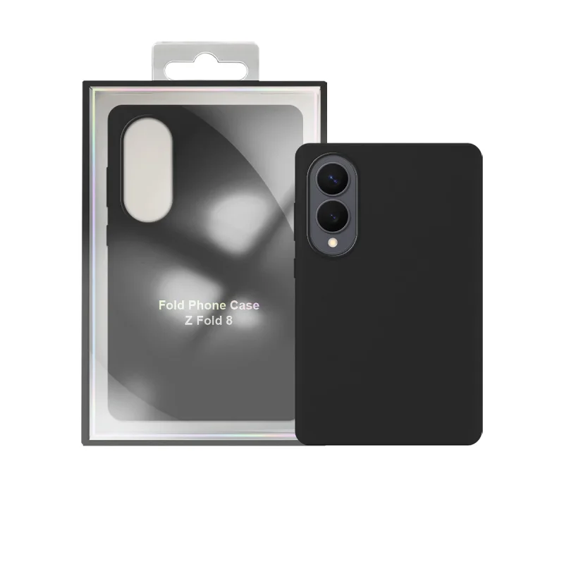 Capa Apokin para Samsung Galaxy Z Fold 8 Silicone Líquido Preto - Imagem 2