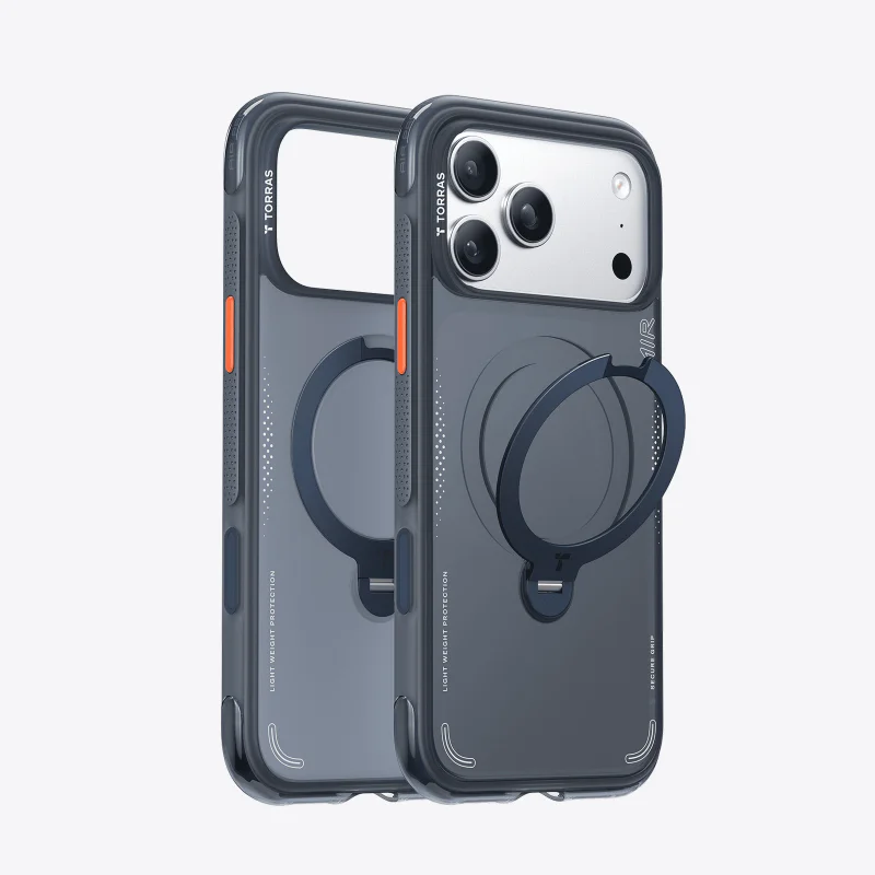 Capa Apokin Ostand Q3 Air para iPhone 17 Pro Max e iPhone 18 Pro Max Azul-marinho