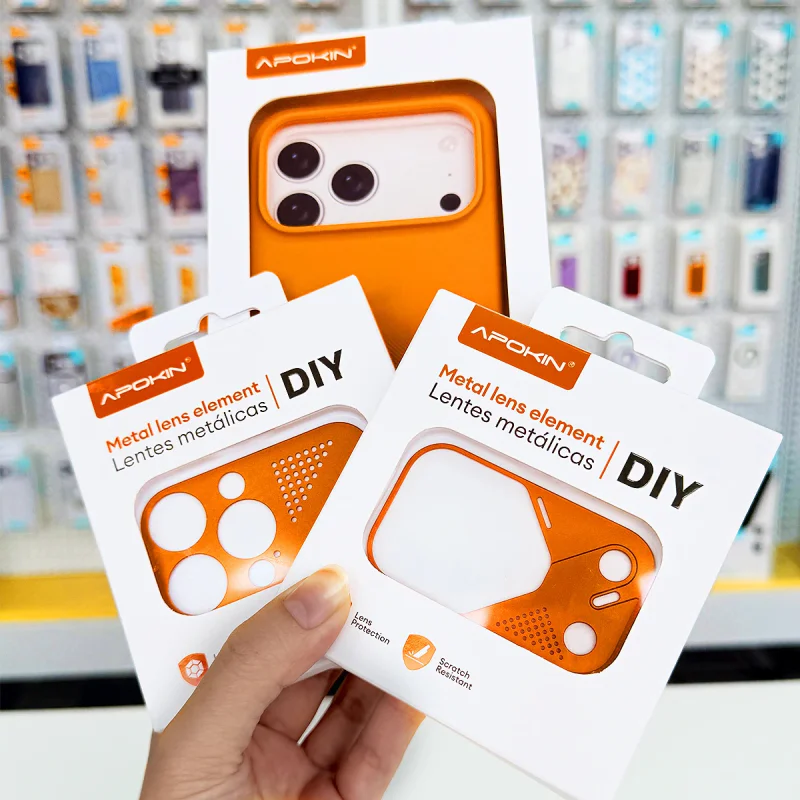Protetor de Lentes de Câmara Apokin em Metal para iPhone 16 Pro Grená - Imagem 2