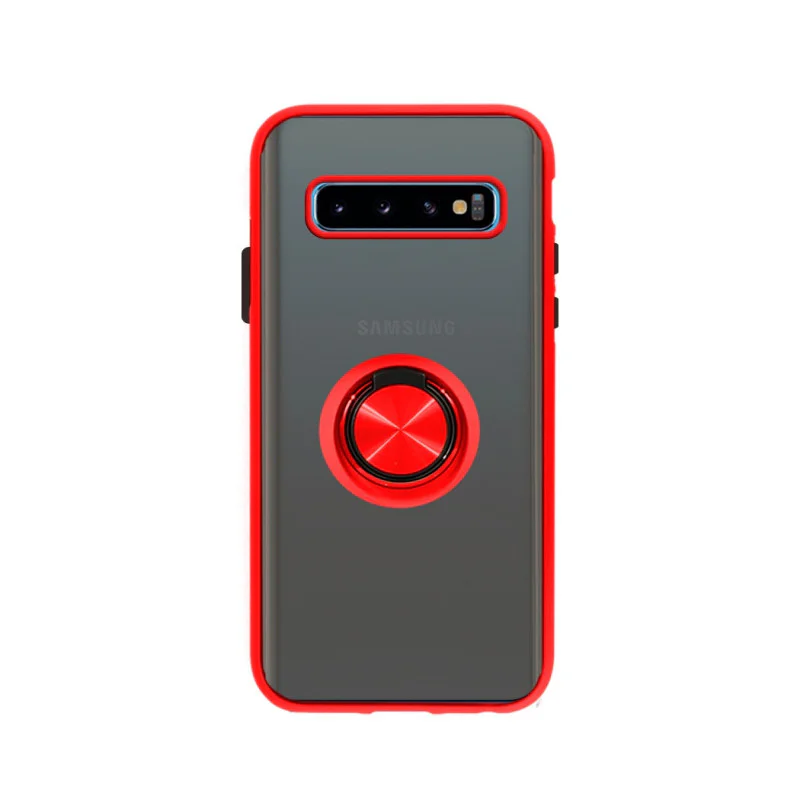 Capa Magnética de Gel Apokin com Suporte para Samsung Galaxy S10 Vermelho - Imagem 4