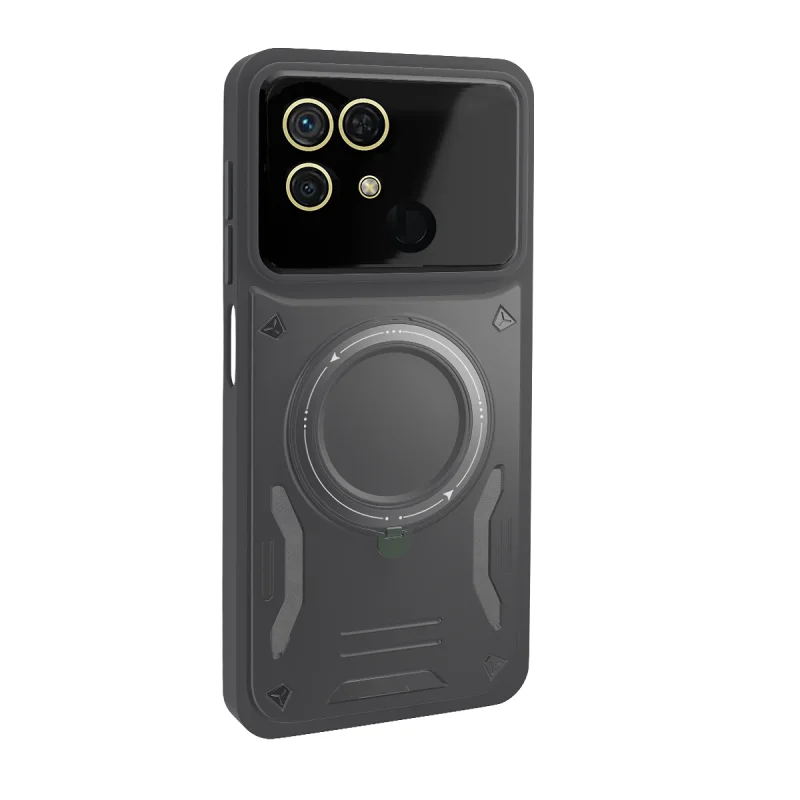 Capa Apokin para Xiaomi Redmi 10C Antichoque com Suporte de Apoio Azul Marinho - Imagem 5