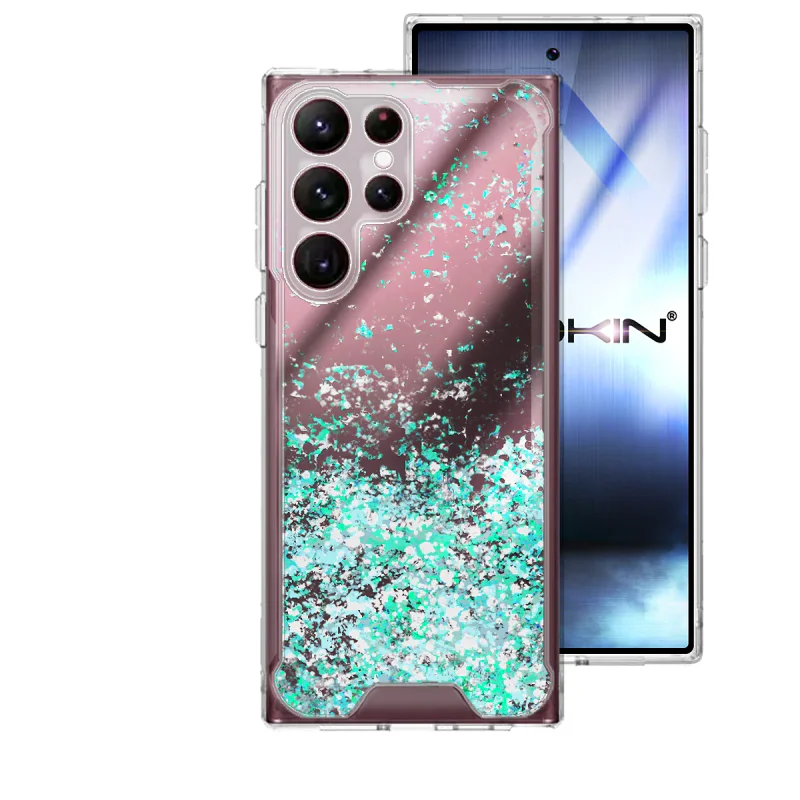Capa Acrílica com Purpurina Apokin para Samsung Galaxy S22 Ultra Variedade de cores - Imagem 4