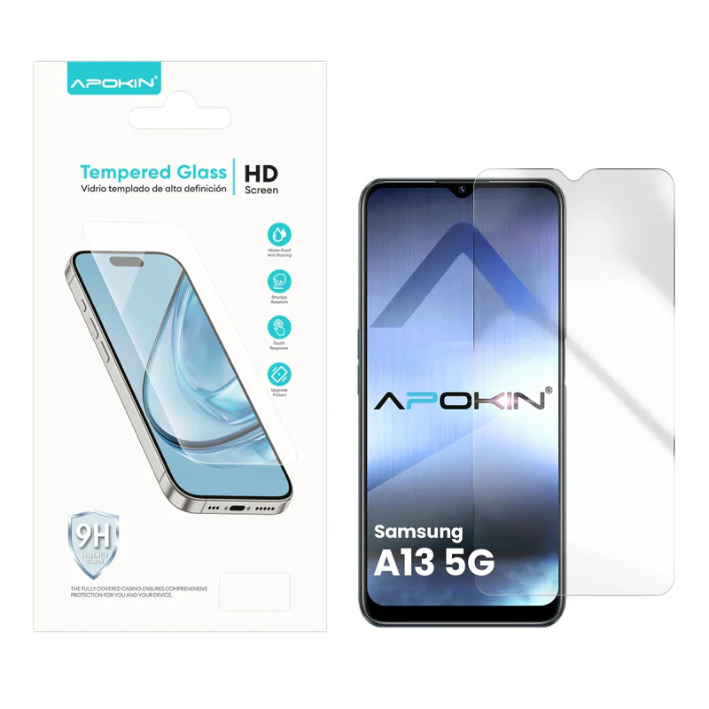Vidro Temperado Apokin para Samsung Galaxy A13 4G e 5G A12 A32 5G e M13 Transparente - Imagem 2
