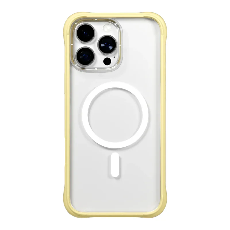 Capa Apokin Youngkit Dynamic Série II para Apple iPhone 16 Pro Magnética Transparente Amarelo - Imagem 1