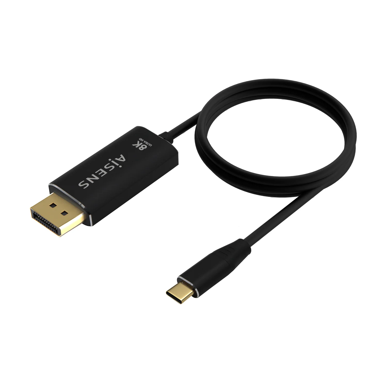 Cabo Conversor USB-C para DisplayPort Aisens 8K 1,8 m Preto - Imagem 2