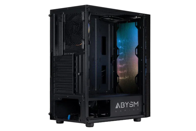 Caixa PC Tower ABYSM Danube Kolpa ATX preta gaming com vidro temperado ARGB - Imagem 4