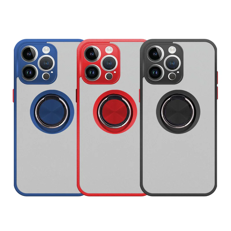 Capa Magnética Apokin para iPhone 14 Pro 6,1 polegadas em Gel com Suporte Fumada Preto - Imagem 1