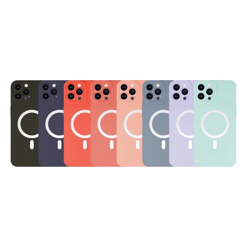 Capa de Silicone Apokin para iPhone 11 Pro com MagSafe Variedade de cores