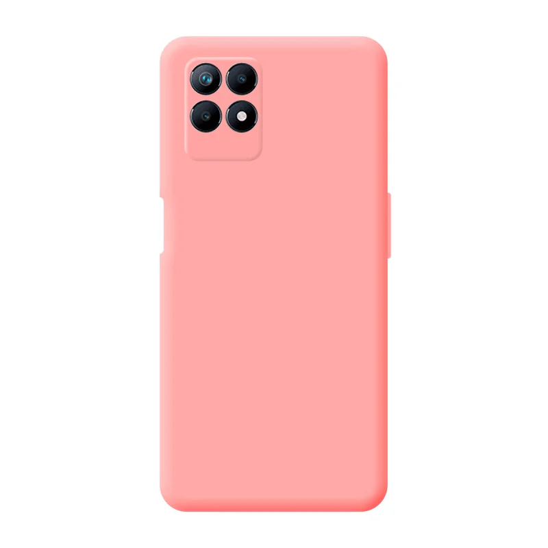 Capa de Silicone Macio Apokin com Proteção de Câmara 3D para Realme 8i Lila - Imagem 4