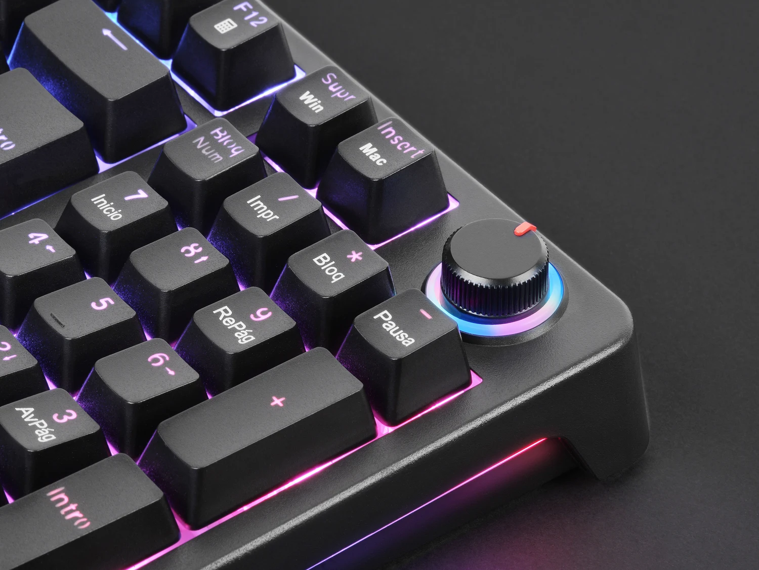 Teclado Mecânico Mars Gaming MKPRO Hotswap RGB Switch SKN Yellow Layout PT Preto - Imagem 3