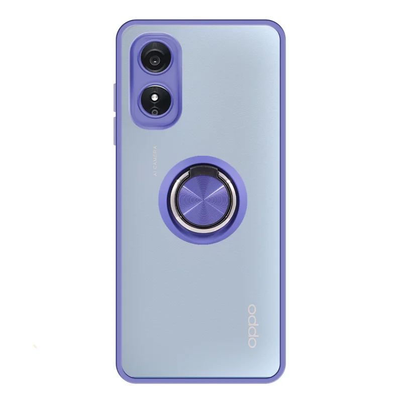 Capa Apokin para Oppo A17 em Gel com Suporte Fumado Vermelho - Imagem 2