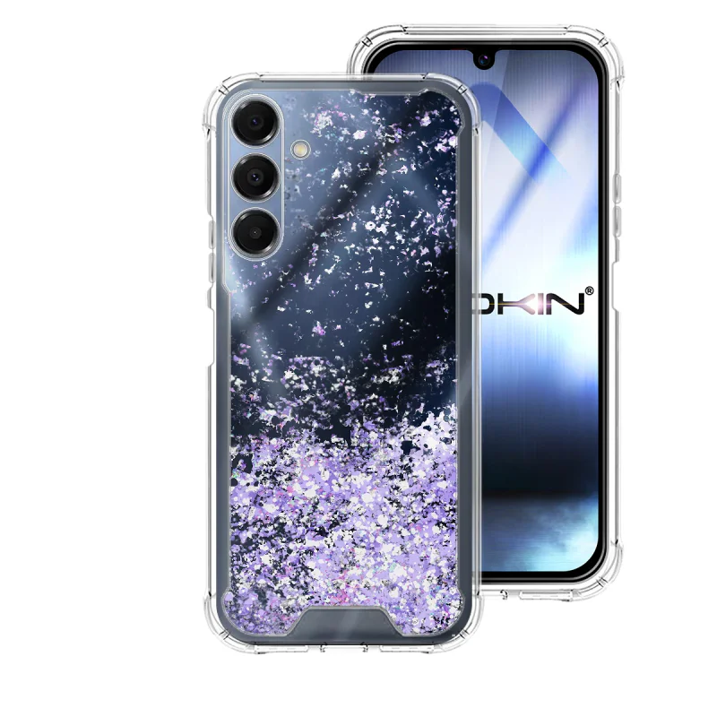 Capa de Gel Apokin Transparente com Glitter para Samsung Galaxy A16 Variedade de cores - Imagem 2