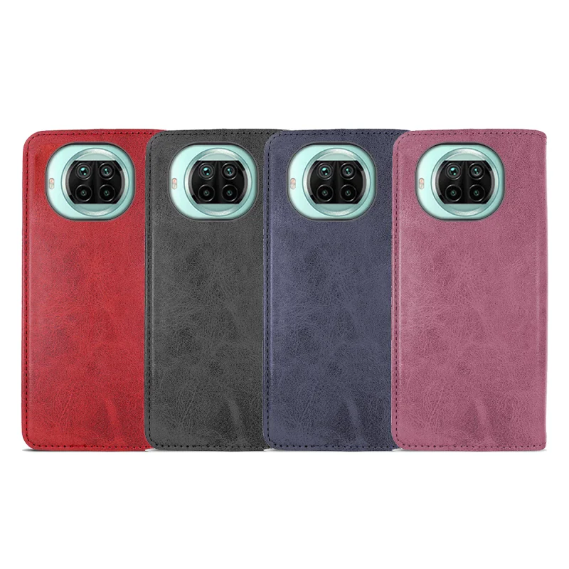 Capa com Porta-Cartões Apokin em Couro Sintético para Xiaomi Mi 10T Lite Preto - Imagem 1
