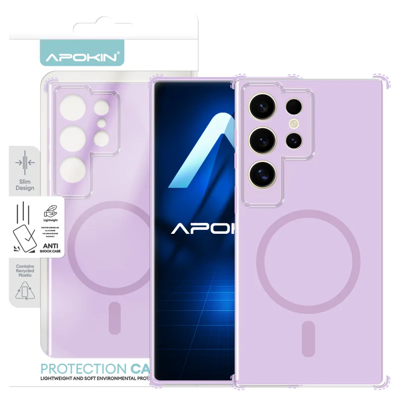 Capa Bumper Apokin Urban com MagSafe para Samsung Galaxy S25 Ultra Azul - Imagem 5